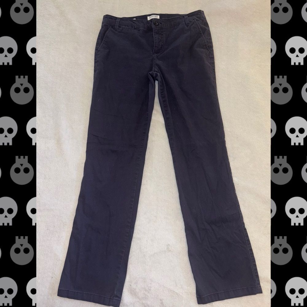St. John’s Bay Navy Straight Leg Pants Size 8 | Classic Business Casual Trousers